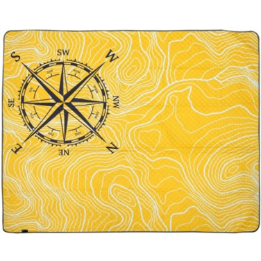 Logo trade promotional items image of: Foldable picnic blanket ALVERNIA Schwarzwolf