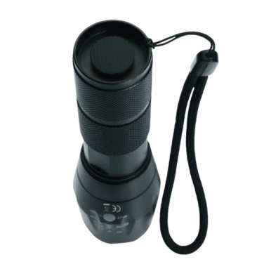 Logotrade promotional gift picture of: Flashlight DELGADA Schwarzwolf