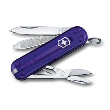 Logo trade promotional products image of: Pocket knife Classic SD transparent Victorinox