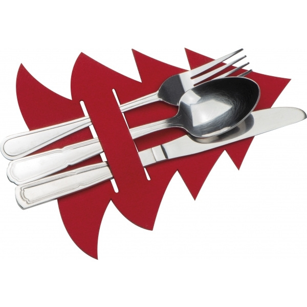 Logotrade promotional gift image of: Cutlery pad in Christmas tree shape DUFFEL