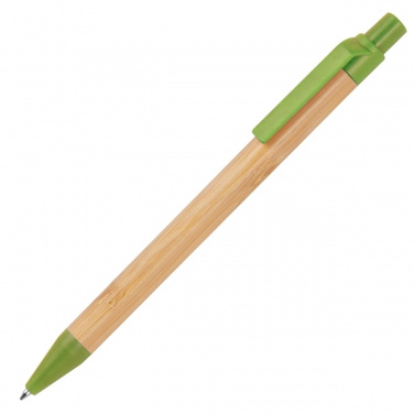 Logo trade advertising products image of: Wheatstraw and bamboo ballpen HALLE