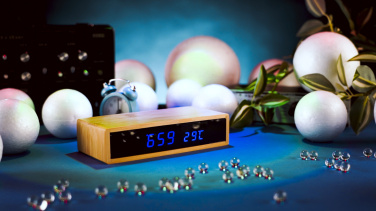 Logo trade business gift photo of: Desk clock TRONDHEIM