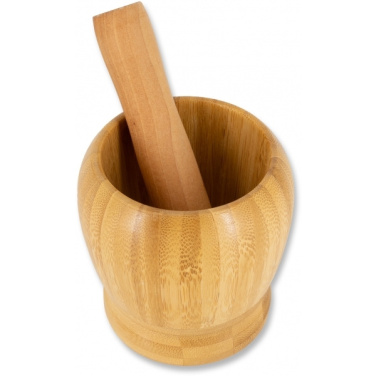 Logo trade promotional merchandise photo of: Wooden mortar SALVADOR