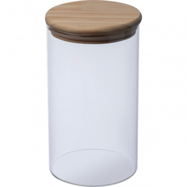Logo trade promotional gifts picture of: Borosilicate container ONTARIO 1000 ml
