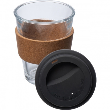 Logotrade promotional giveaway picture of: Glass drinking cup WROCŁAW 350ml