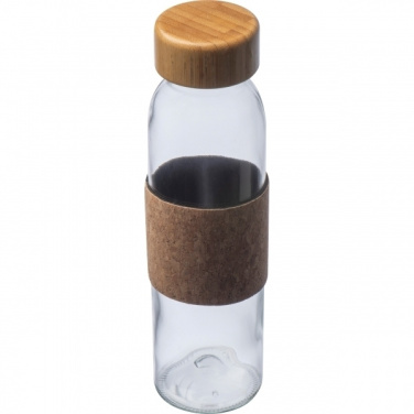 Logotrade promotional item picture of: Glass bottle SKOPJE 500 ml