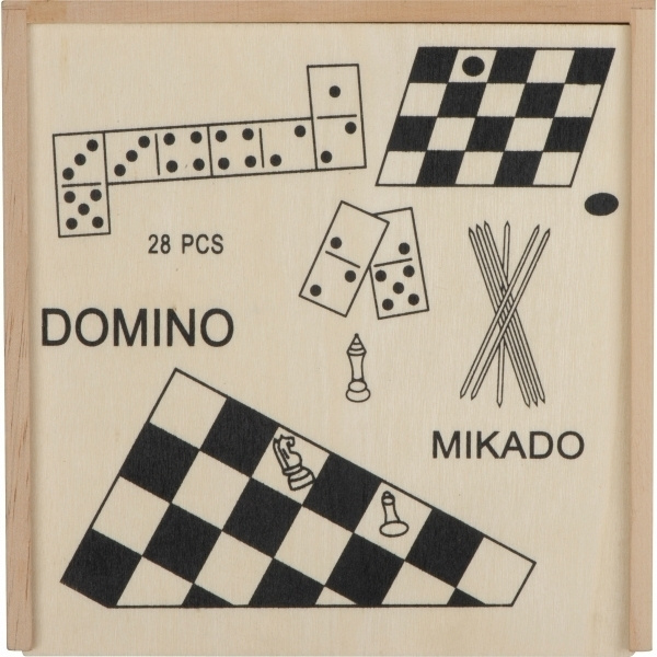 Logotrade promotional merchandise photo of: Wooden game collection RIGA