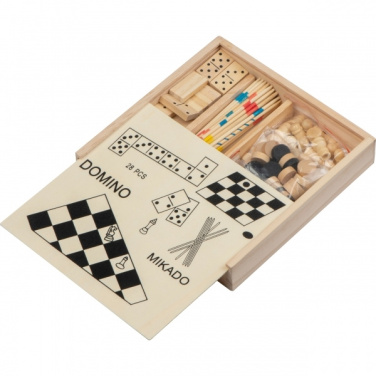 Logo trade promotional products image of: Wooden game collection RIGA