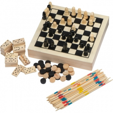 Logotrade advertising product image of: Wooden game collection RIGA