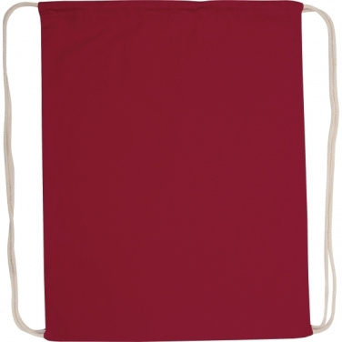 Logo trade promotional item photo of: Cotton gym bag BUDAPEST