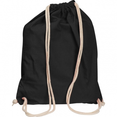 Logo trade advertising products image of: Cotton gym bag CARLSBAD