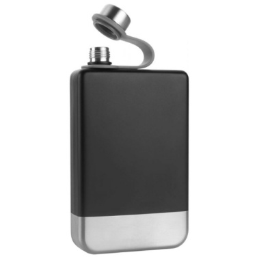Logo trade promotional items image of: Hip flask set TAHAT Schwarzwolf