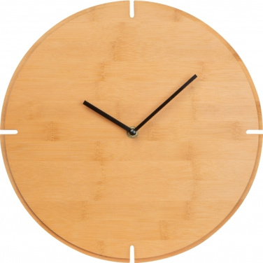 Logo trade business gifts image of: Wall Clock HAMPTON