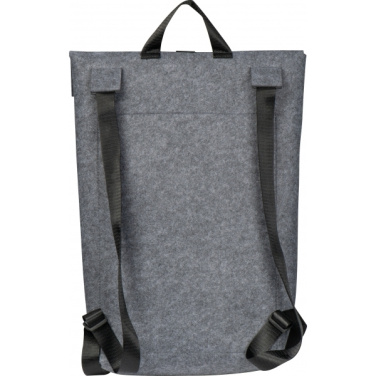 Logo trade corporate gift photo of: RPET Felt Backpack BIRMINGHAM