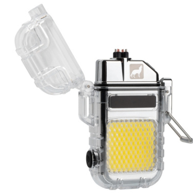 Logo trade business gift photo of: Electrical lighter CALBUCO Schwarzwolf