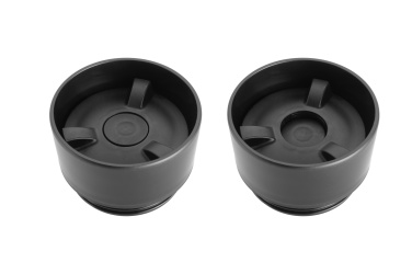 Logo trade business gift photo of: Thermo mug ARANSOL 300 ml Schwarzwolf