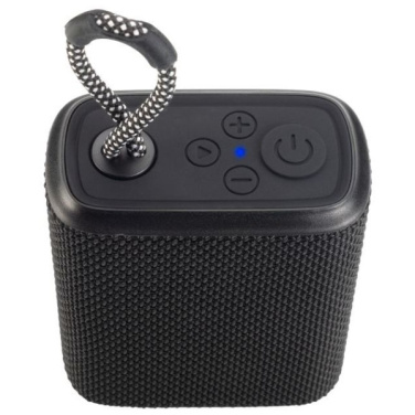 Logo trade business gift photo of: Waterproof bluetooth speaker HARDEOL Schwarzwolf