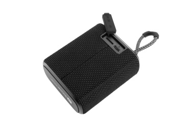 Logo trade business gift photo of: Waterproof bluetooth speaker HARDEOL Schwarzwolf