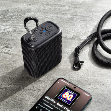 Logotrade promotional gift image of: Waterproof bluetooth speaker HARDEOL Schwarzwolf