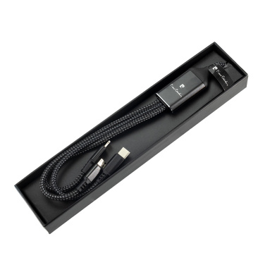 Logo trade advertising products picture of: 3 in 1 cable with elighted logo Pierre Cardin