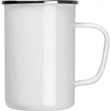 Logo trade promotional giveaways image of: Enamel cup Adelaine