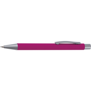 Logo trade advertising product photo of: Mechanical pencil soft touch ANCONA