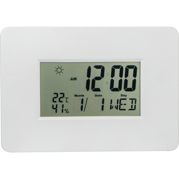 Logo trade promotional giveaways image of: Wall clock BELGRADE