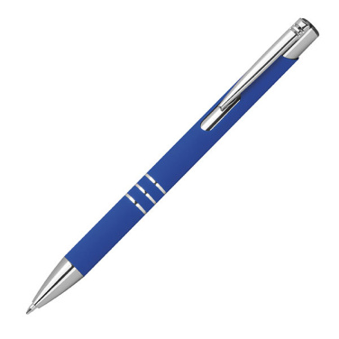 Logo trade corporate gift photo of: Semi gel pen soft touch DUNMORE