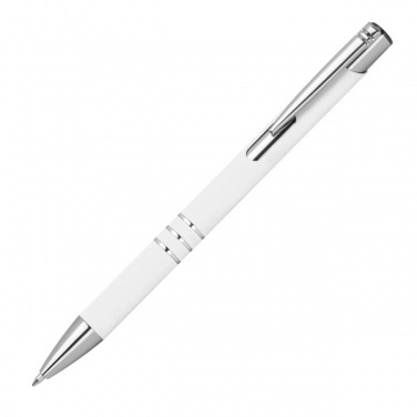 Logo trade promotional merchandise picture of: Semi gel pen soft touch DUNMORE
