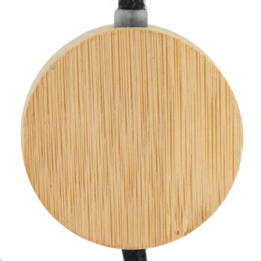 Logotrade advertising product picture of: 4in1 long wooden cable with elighted logo for engraving