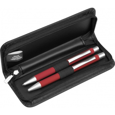 Logo trade advertising products picture of: Writing set soft touch Uppsala