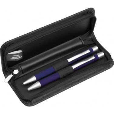 Logo trade corporate gift photo of: Writing set soft touch Uppsala