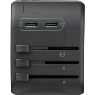 Logo trade promotional merchandise picture of: Travel Adapter Maracena
