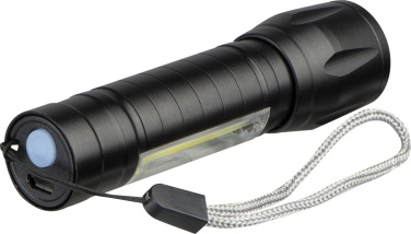 Logo trade promotional merchandise image of: Rechargeable flashlight Tokyo