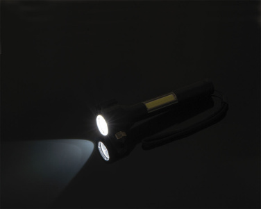 Logo trade promotional merchandise picture of: Rechargeable flashlight Trent