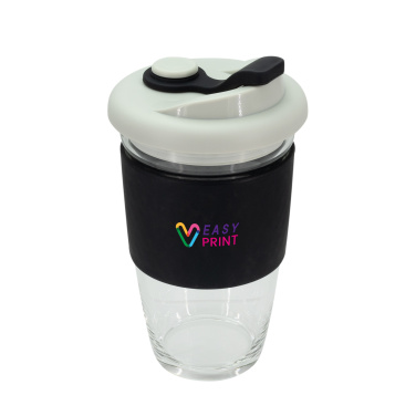Logo trade advertising products picture of: Glass coffee cup 424 ml