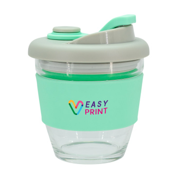 Logo trade promotional merchandise image of: Glass coffee cup 227 ml