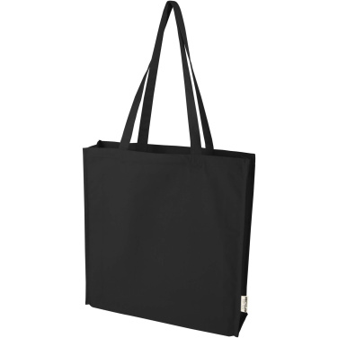 Logotrade promotional giveaway image of: Florida 270 g/m² GRS recycled gusset tote bag 14L