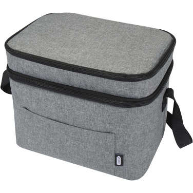Logo trade promotional gift photo of: Tundra GRS RPET double compartments cooler bag 13L