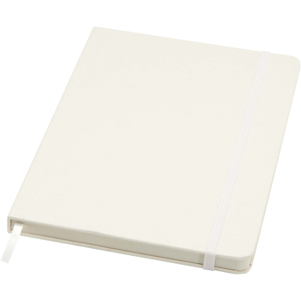 Logo trade advertising products picture of: Bass A5 recycled hard cover notebook with lined pages
