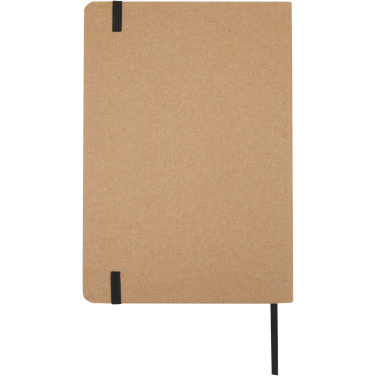 Logo trade advertising products picture of: Holm A5 stone paper hard cover notebook with lined pages