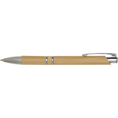 Logotrade promotional item picture of: Wicker bamboo ballpoint pen