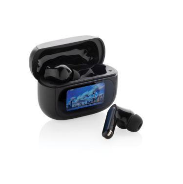 Logo trade promotional products picture of: Airtune RCS recycled plastic ANC earbuds with touch screen