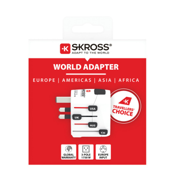 Logotrade corporate gifts photo of: SKROSS Pro 3-Pole World Travel Adapter