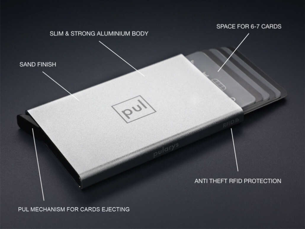 Logo trade promotional products image of: RFID credit card holder 94410800