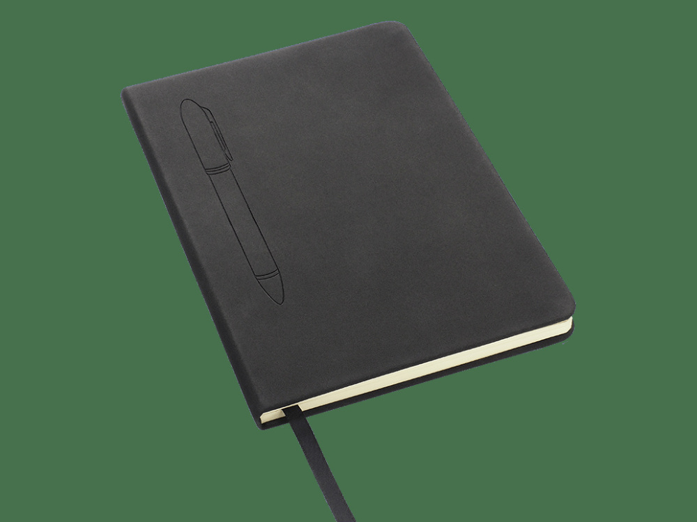 Logotrade advertising product image of: Magnetic notebook with a pen 124715100