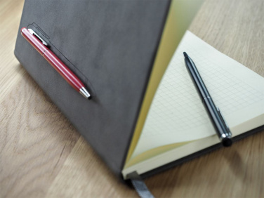 Logo trade business gifts image of: Magnetic notebook with a pen 124715100