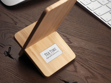 Logo trade promotional giveaways picture of: Wooden telephone stand 1834292