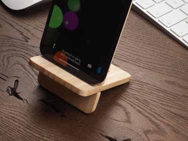 Logo trade promotional merchandise photo of: Wooden telephone stand 1834292