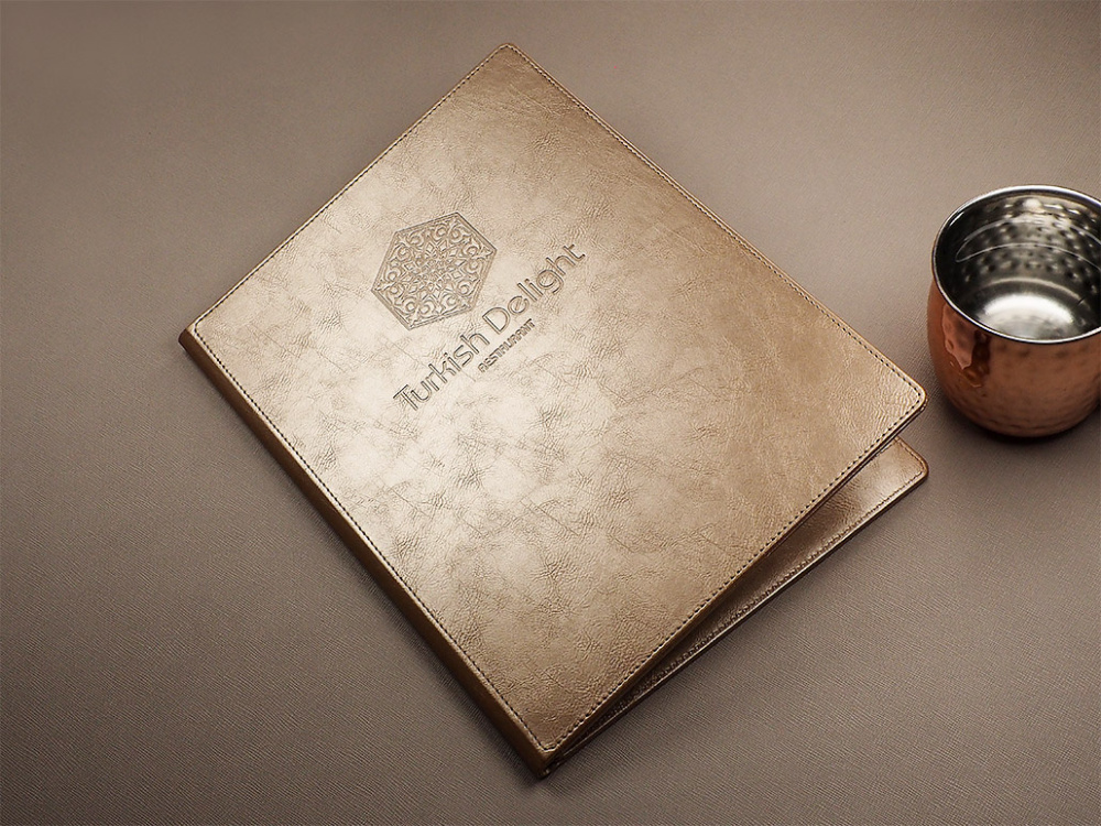 Logo trade promotional gift photo of: Menu cover 2091322